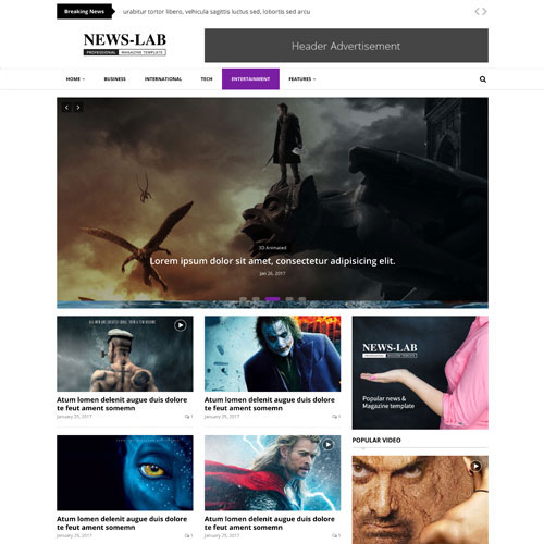 NewsLab - Newspaper & Magazine Template
