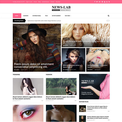 NewsLab - Newspaper & Magazine Template