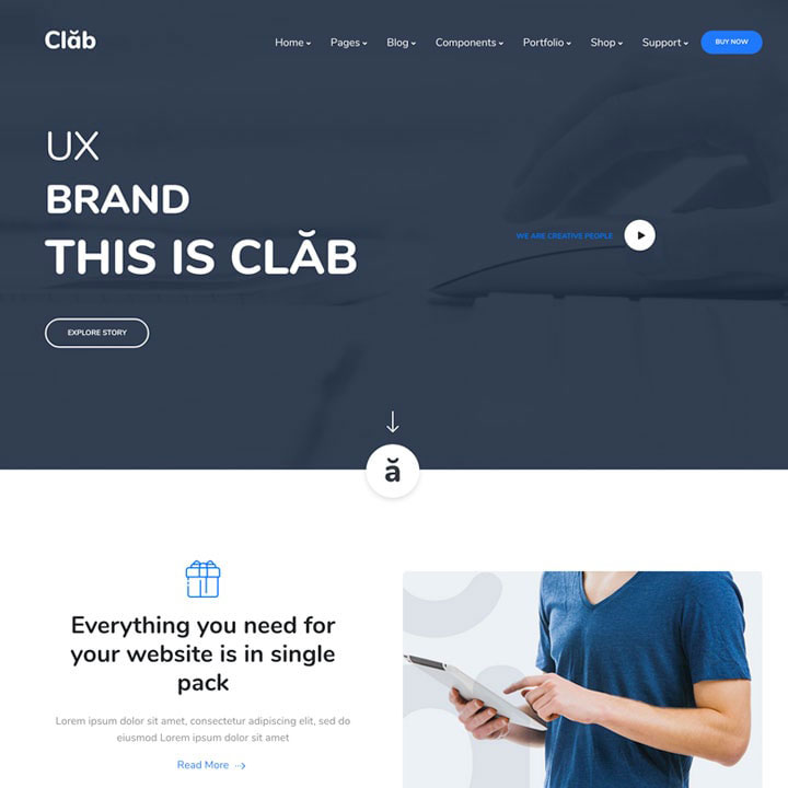 Clab - Multi-Purpose HTML5 Template